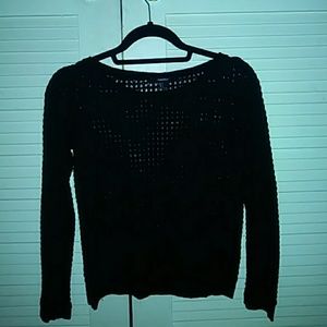 Black see through shirt